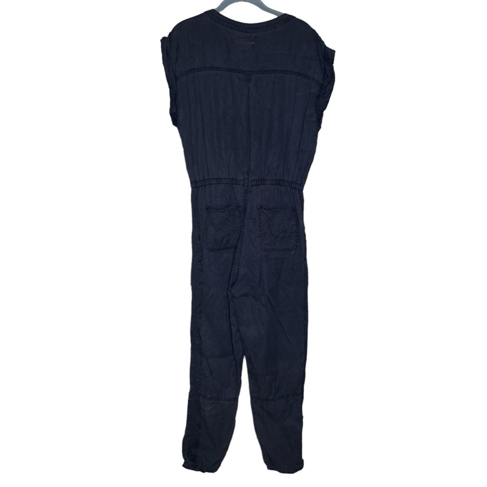 Anthropologie hei hei navy utility jumpsuit short sleeve blue women’s size small - Picture 3 of 7